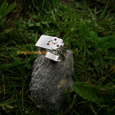 Chevalière grenat
