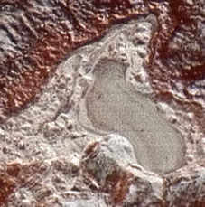 Möglicher ehemaliger See auf dem Pluto