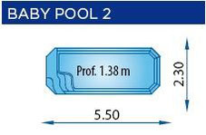 piscina poliester rectangular BABY-POOL2