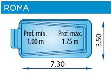 piscina poliester rectangular