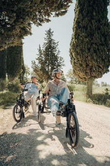 Die Dreiräder Kettwiesel ONE und Kettwiesel ONE UP (mit Obenlenker) von Hase Bikes sind ideale Räder für Senioren