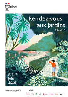 Affiche "Les rendez-vous aux Jardins 2026 -