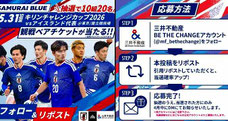 スポーツ観戦チケットプレゼント - サッカー日本代表@国立 観戦チケットプレゼント