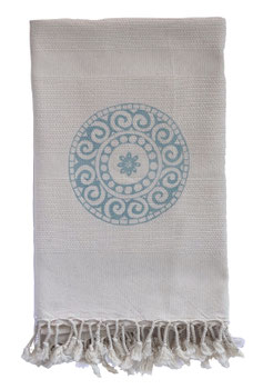 Yogadecke Bio Baumwolle 100 x 200 cm handbedruckt "Meera""