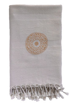Yogadecke Bio Baumwolle 100 x 200 cm handbedruckt "Avani"