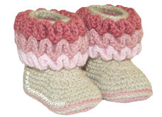 Botitas para niña tejidas a crochet deals