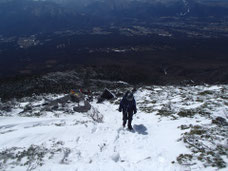八ヶ岳　編笠山、雪山登山　ツアー