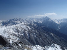 燕岳　雪山　登山ツアー