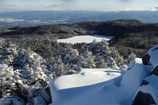 北八ヶ岳　雪山　ラッセル　ワカン歩行　ガイド