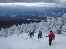 八ヶ岳　西岳　雪山登山　ツアー　