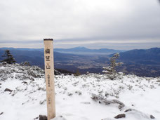 八ヶ岳　編笠山　雪山登山　ガイドツアー