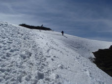 蝶ヶ岳　雪山　登山ツアー