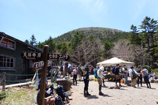 蓼科山　七合目　登山ツアー　ガイド