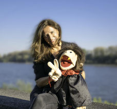 Antje Hansen mit Vampir Valentin 