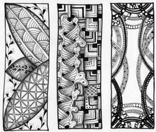 motif abstrait à colorier style mandala simple pour élèves