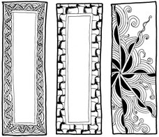 motif zentangle abstrait à colorier pour enfants et adultes
