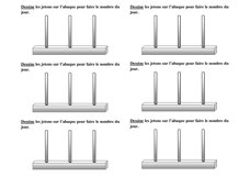 exercice chaque jour compte avec abaque CE1