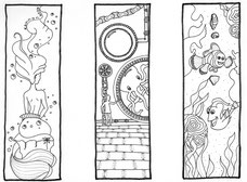 fiches pédagogiques à imprimer marque-page pour élèves Petite Sirène 20000 lieues sous les mers Nemo