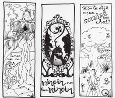 modèle de marque-page enfant à colorier Raiponce Blanche-Neige Alice