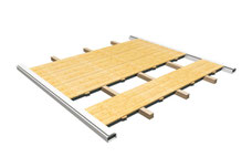 HOLZFUSSBODEN MIT KANTHOLZUNTERBAU
