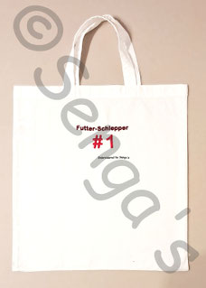 Baumwolltasche mit lustigem Spruch bestickt