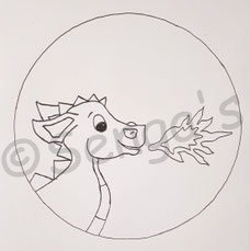 Feuerdrache Motiv Blachenprodukte