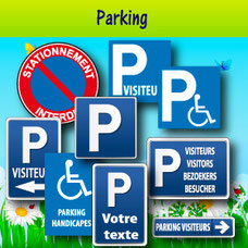 Panneaux et adhésifs parking