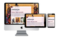 Homepage der Boutique Twinny's in Gütersloh