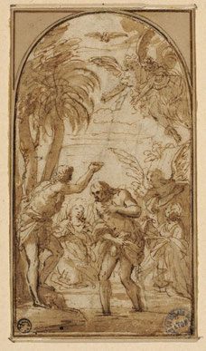 Gravure de Benoît Farjat d'après Carlo Maratta