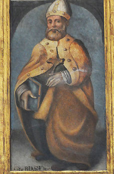 San Nicolao di Moriani - Saint Blaise et son peigne