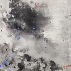 早春5 EARLY SPRING 5 30X30CM 纸本水墨与矿物色 INK & MINERAL COLOR ON PAPER 2026