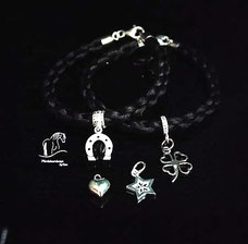Pferdehaararmbänder 925 Silber