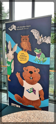 Maskottchen der Ausstellung: "Biber Lou"