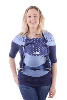 Wrap Tai, Wrapcon aus Tragetuchstoff, Babytrage für Neugeborene