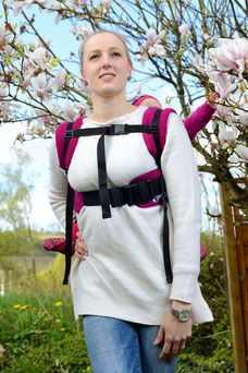 Huckepack Onbu with external hipbelt, hybrid baby carrier