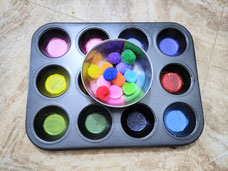 Montessori material colour sorting