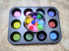 Montessori material colour sorting