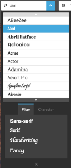 Font Selector