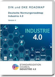 Coverbild der Deutschen Normungsroadmap Industrie 4.0-Version 4