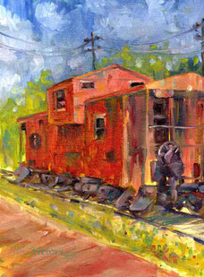 Exhibit B - my first painting in oil