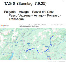 Tag 6, 127 km Folgaria - Transaqua. Foto: Alfred