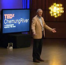 Mike Hoffmann giving a TEDx talk