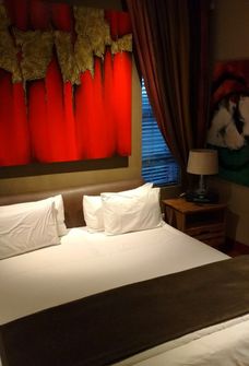 A comfy bed to rest up in at Saffron Guesthouse in Melville, Johannesburg. Dante Harker