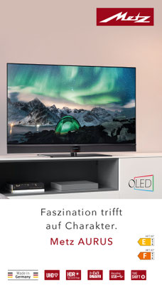 Metz Aurus 65"/55"/48"/42" Faszination trifft auf Charakter.