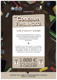 (c) Affiche Concours Voltaire 2025