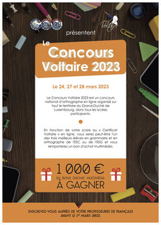 (c) Affiche Concours Voltaire 2023