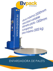 Envolvedora_de_palets. Enfardadora_de_palets. Retractiladora_de_palets. 