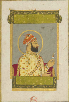 Portrait-of-Farrukhsiyar-miniature-painting