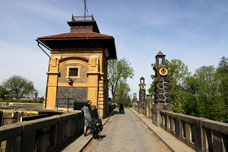 Schleuse bei Hořín.
