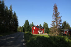 Typisch schwedisches Holzhaus.